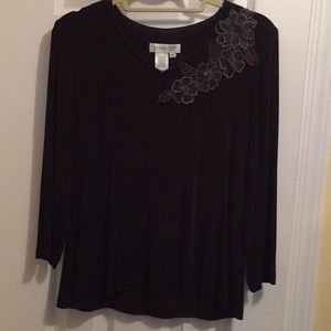 Brown Top by Coldwater Creek. Size PL